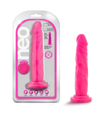 Neo Realistic Neon Pink 7.5-Inch Long Dildo