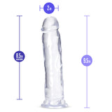 B Yours Plus Thrill N’ Drill Realistic Clear 9.5-Inch Long Dildo