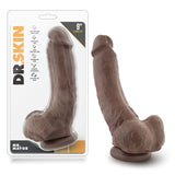 Dr. Skin Mr. Mayor Realistic Curved Chocolate 9-Inch Long Dildo