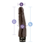 Dr. Skin Cock Vibe 14 Realistic Chocolate 8.25-Inch Long Vibrating Dildo