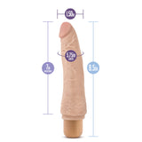 Dr. Skin Cock Vibe 7 Realistic Beige 8.5-Inch Long Vibrating Dildo