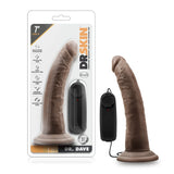 Dr. Skin Dr. Dave Realistic Chocolate 7.5-Inch Vibrating Dildo