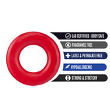 Stay Hard Red Donut Penis Rings 2-Pack