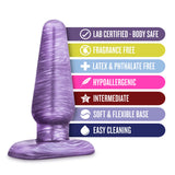 B Yours Cosmic Purple Swirl 4.75-Inch Anal Plug