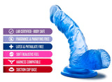 B Yours Sweet N' Hard 8 Realistic Curved Blue 6.5-Inch Long Dildo