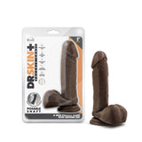 Dr. Skin Plus Realistic Chocolate 8-Inch Long Dildo