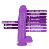 Neo Elite Silicone Dual Density Dildo with Balls 11in - Purple