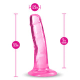 B Yours Plus Hard N’ Happy Realistic G-Spot Pink 5.5-Inch Long Dildo