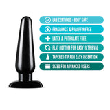 Anal Adventures Basic Black 6.5-Inch Anal Plug