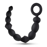 Anal Adventures Platinum Beginner Black 9.75-Inch Anal Beads