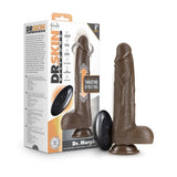 Dr. Skin Silicone Dr. Murphy Realistic Chocolate 8.75-Inch Thrusting & Vibrating Dildo