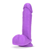 Neo Realistic Neon Purple 8-Inch Long Dildo