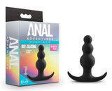 Anal Adventures Platinum Black 3-Inch Anal Beads