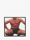 JW ANDERSON CROUCHING STUD SILK SCARF