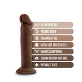 Dr. Skin Plus Realistic Chocolate 6.5-Inch Long Dildo