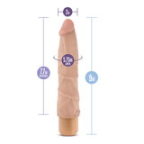 Dr. Skin Cock Vibe 1 Realistic Beige 9-Inch Long Vibrating Dildo