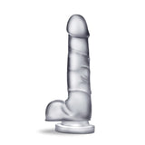 B Yours Diamond Quartz Realistic Clear 7.5-Inch Long Dildo