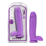 Neo Realistic Neon Purple 10.5-Inch Long Dildo