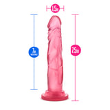 B Yours Sweet N' Hard 5 Realistic Pink 7.5-Inch Long Dildo