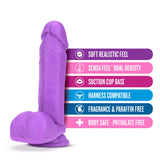 Neo Realistic Neon Purple 8-Inch Long Dildo
