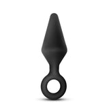 Anal Adventures Platinum Loop Black 4.5-Inch Anal Plug