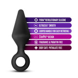 Anal Adventures Platinum Loop Black 4.5-Inch Anal Plug