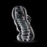 Rize Squeezy Multi-Textured Chamber Squeezable Clear Stroker