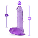 B Yours Plus Rock N’ Roll Realistic Purple 7.25-Inch Long Dildo