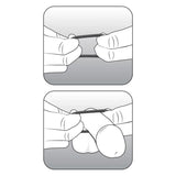 Performance VS4: Glow In The Dark White Penis Ring Set 3-Sizes