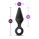 Anal Adventures Platinum Loop Black 5.25-Inch Anal Plug