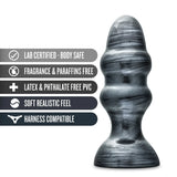 Jet Stealth Carbon Metallic Black 6.5-Inch Anal Plug With Suction Cup Base