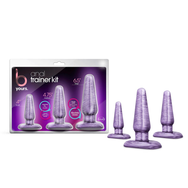 B Yours Trainer Kit Purple Swirl Anal Plug