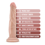 Dr. Skin Silicone Dr. Carter Realistic Vanilla 7.5-Inch Long Dildo