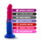 Avant Pride Love P8 Artisan 7 Inch Dildo with Suction Cup Base