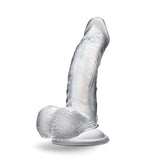 B Yours Diamond Sparkle Realistic P-Spot Clear 6.5-Inch Long Dildo