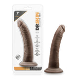 Dr. Skin Realistic Chocolate 7.5-Inch Long Dildo