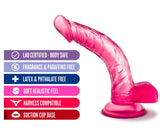 B Yours Sweet N' Hard 7 Realistic Curved Pink 8.5-Inch Long Dildo