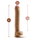 Dr. Skin Dr. Michael 14 Inch Long Dildo - Tan