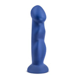 Avant Suko Indigo D12: Artisan 8 Inch Curved G-Spot Dildo with Suction Cup Base