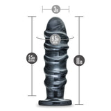 Jet Annihilator Carbon Metallic Black 11-Inch Anal Plug With Suction Cup Base