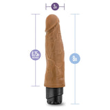 Dr. Skin Cock Vibe 14 Realistic Mocha 8-Inch Long Vibrating Dildo