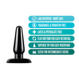 Anal Adventures Basic Black 4.75-Inch Anal Plug
