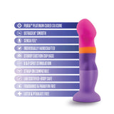 Avant Summer Fling D3: Artisan 8 Inch Curved  Dildo with Suction Cup Base