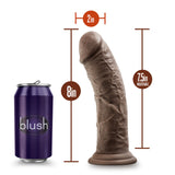 Dr. Skin Realistic Chocolate 8-Inch Long Dildo