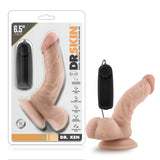 Dr. Skin Dr. Ken Realistic G-Spot Vanilla 6.5-Inch Long Remote Control Vibrating Dildo