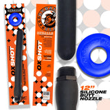 Oxballs Oxshot Silicone Butt Nozzle Shower Hose and Cock Ring