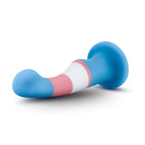 Avant Pride True Blue P2 Artisan 6 Inch Curved P-Spot / G-Spot Dildo with Suction Cup