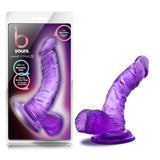 B Yours Sweet N' Hard 8 Realistic Curved Purple 6.5-Inch Long Dildo