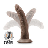 Dr. Skin Plus Realistic Chocolate 7.5-Inch Long Dildo