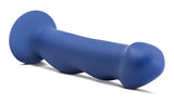 Avant Suko Indigo D12: Artisan 8 Inch Curved G-Spot Dildo with Suction Cup Base